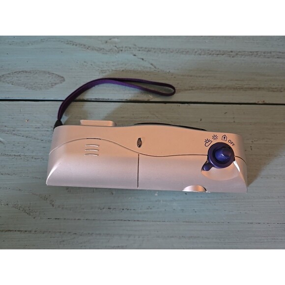 Y2K Polaroid i-Zone Instant Film Pocket Camera Silver Black 2 AA Batteries/Film - Picture 3 of 11